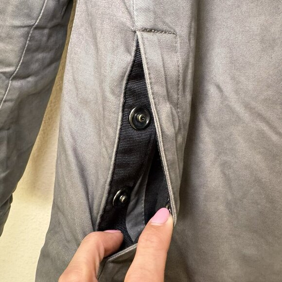 Armani Exchange Padded Bomber Jacket S Gray coat outerwear puffer - Picture 4 of 10